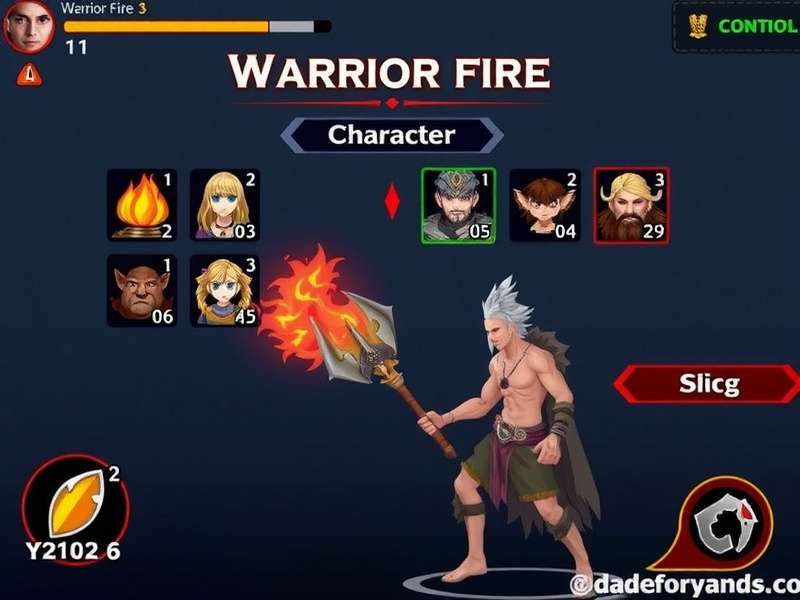 Warrior Fire Character Selection